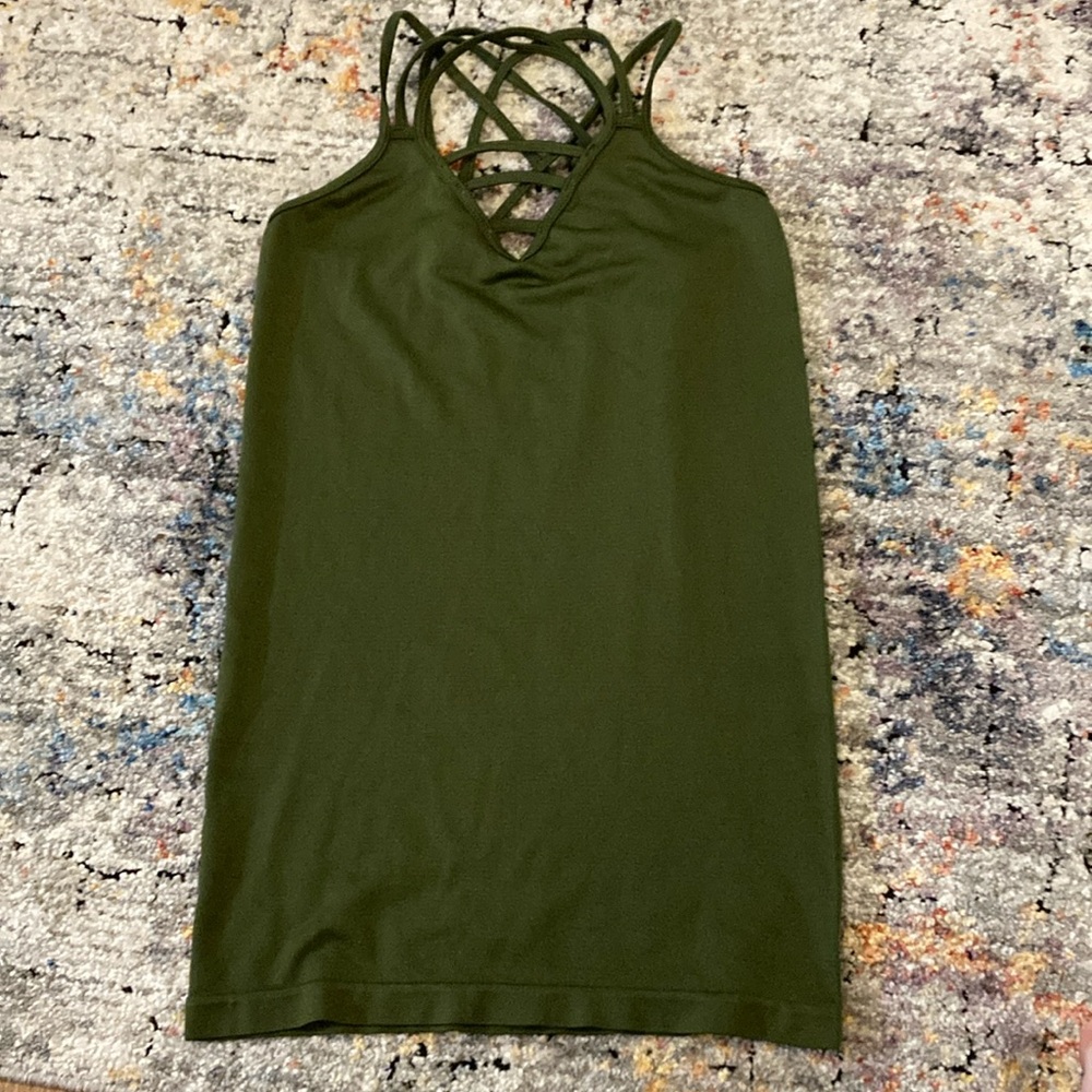 Green Strappy Tank